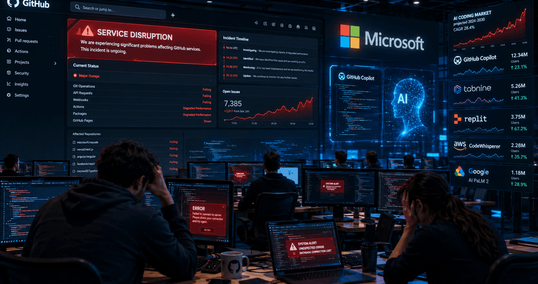 Microsoft’un GitHub Avantajı Kesintilerle Zayıfladı