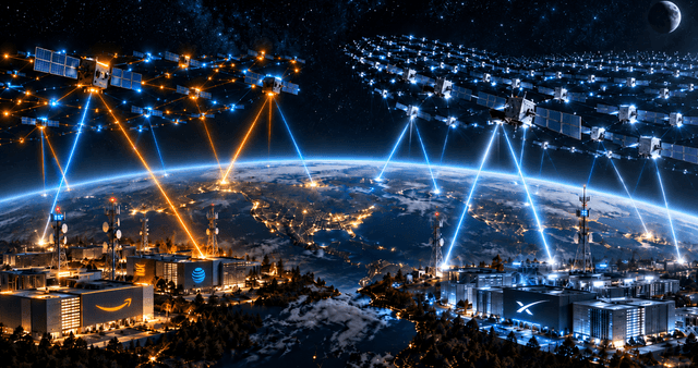 Amazon ve AT&T, SpaceX’in Uydu İnternetindeki Hakimiyetine Meydan Okuyor